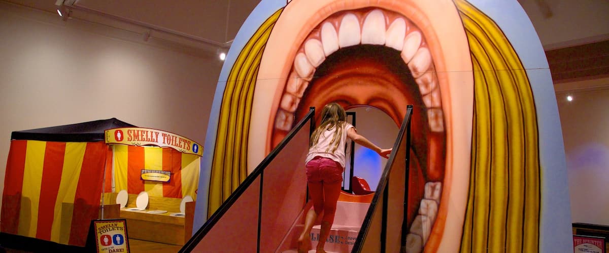 Rotorua Museum showing interior views as well as an individual child