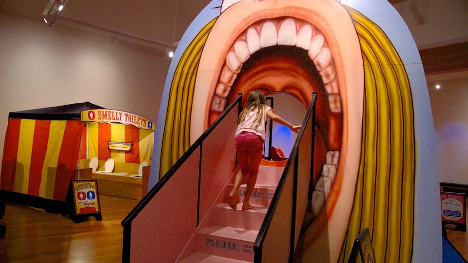 Rotorua Museum of Art and History which includes interior views as well as an individual child