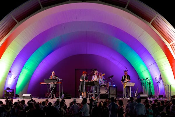 Napier showing performance art and music