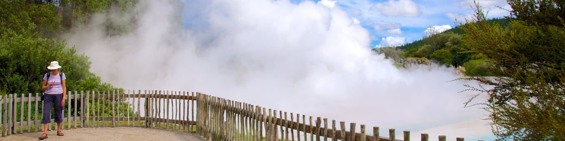 Wairakei which includes mist or fog as well as an individual femail