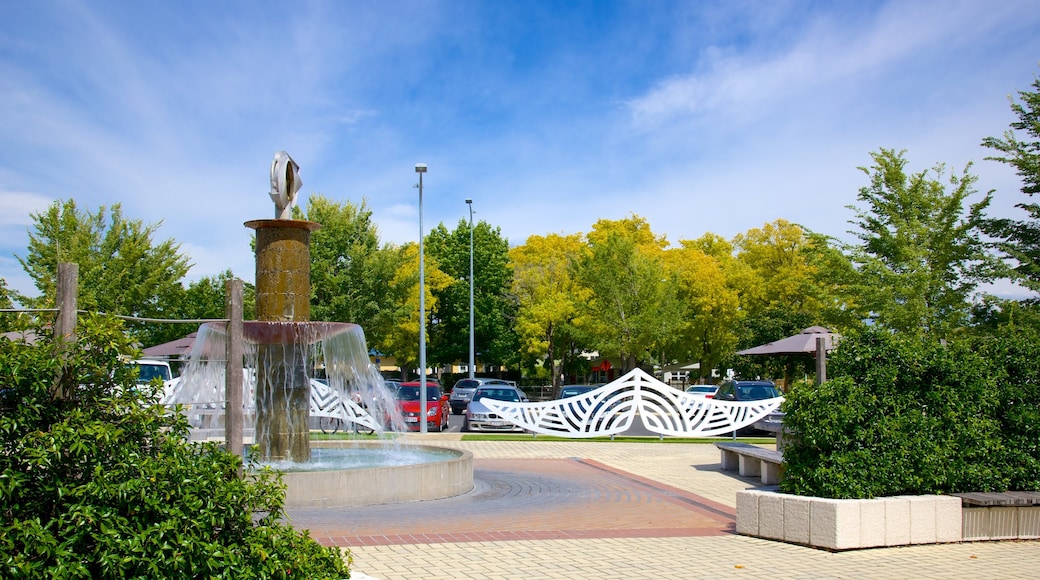 Havelock North che include piazza e fontana