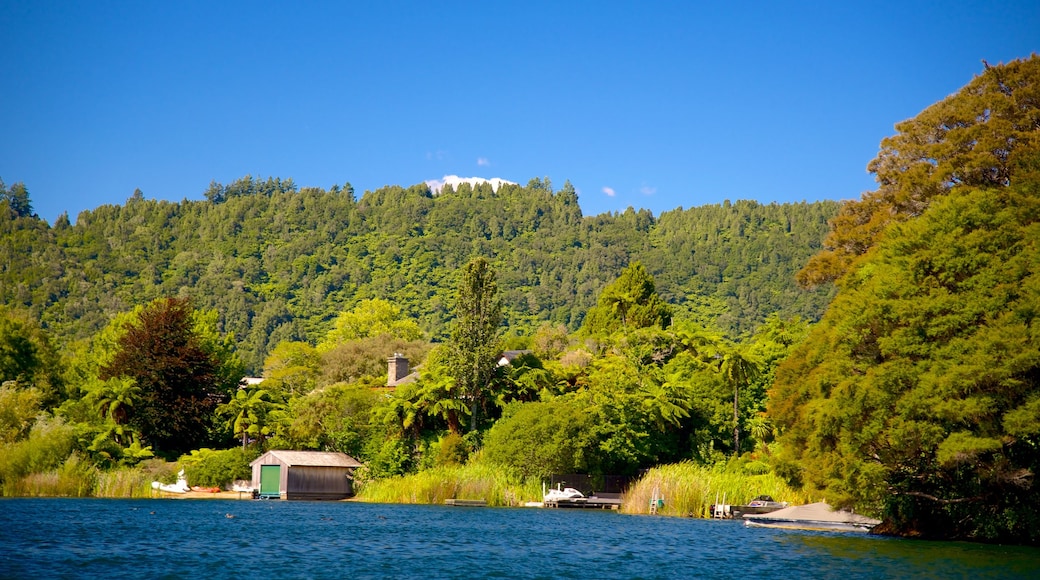 Lake Okareka which includes a lake or waterhole