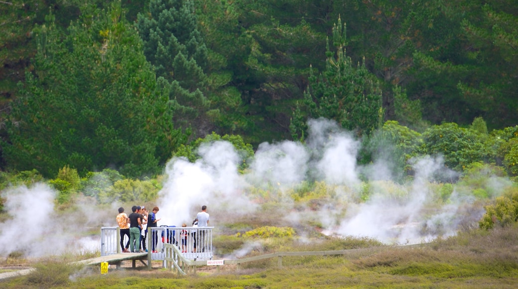 Craters of the Moon as well as a small group of people