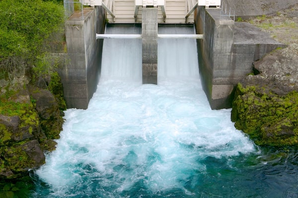 Rapides d\'Aratiatia mettant en vedette rapides