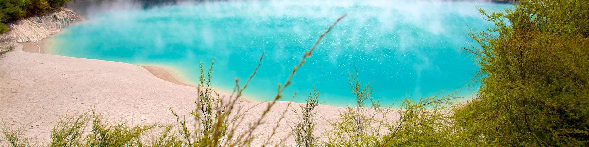 Waimangu Volcanic Valley which includes a hot spring