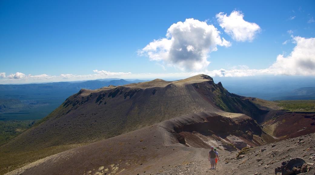 Mount Tarawera which includes landscape views