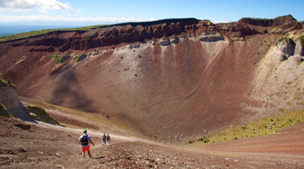 Mount Tarawera featuring a gorge or canyon