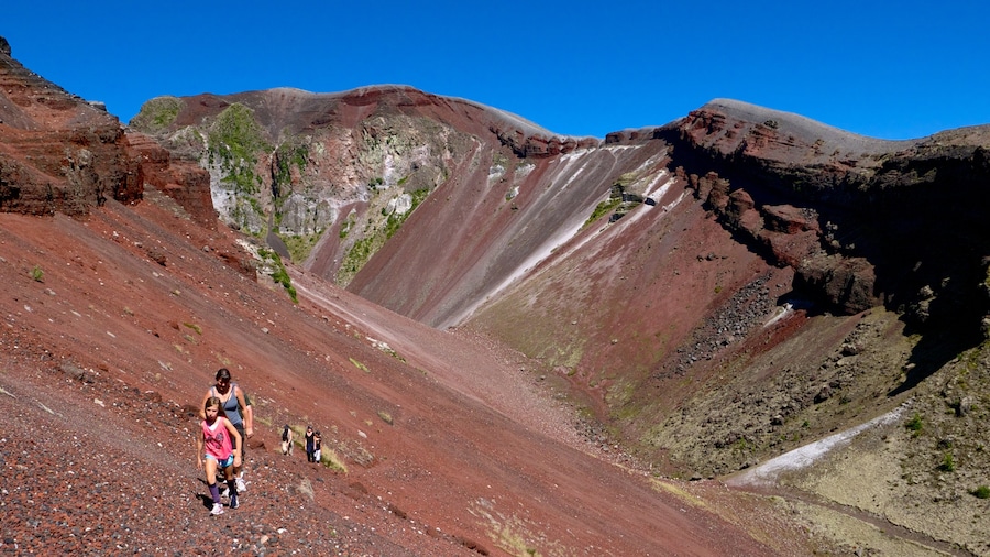 Mount Tarawera featuring landscape views and hiking or walking