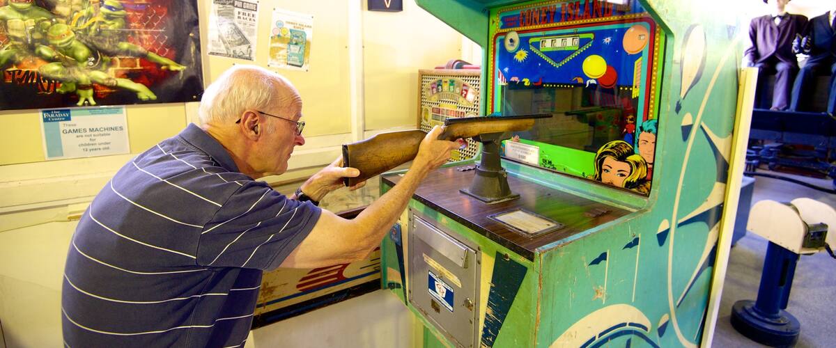 Napier showing interior views as well as an individual male
