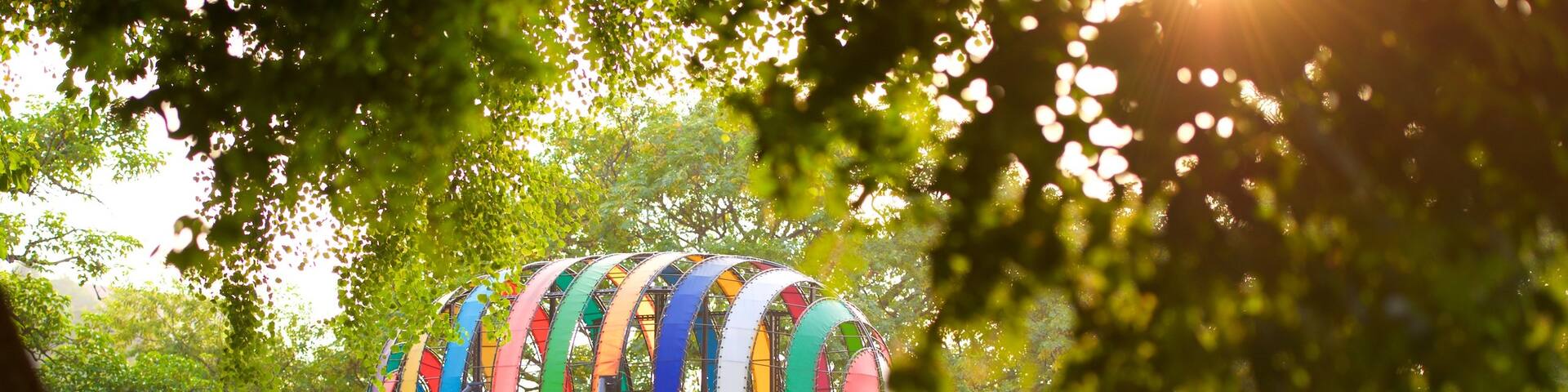 Tainan Park which includes a park and outdoor art