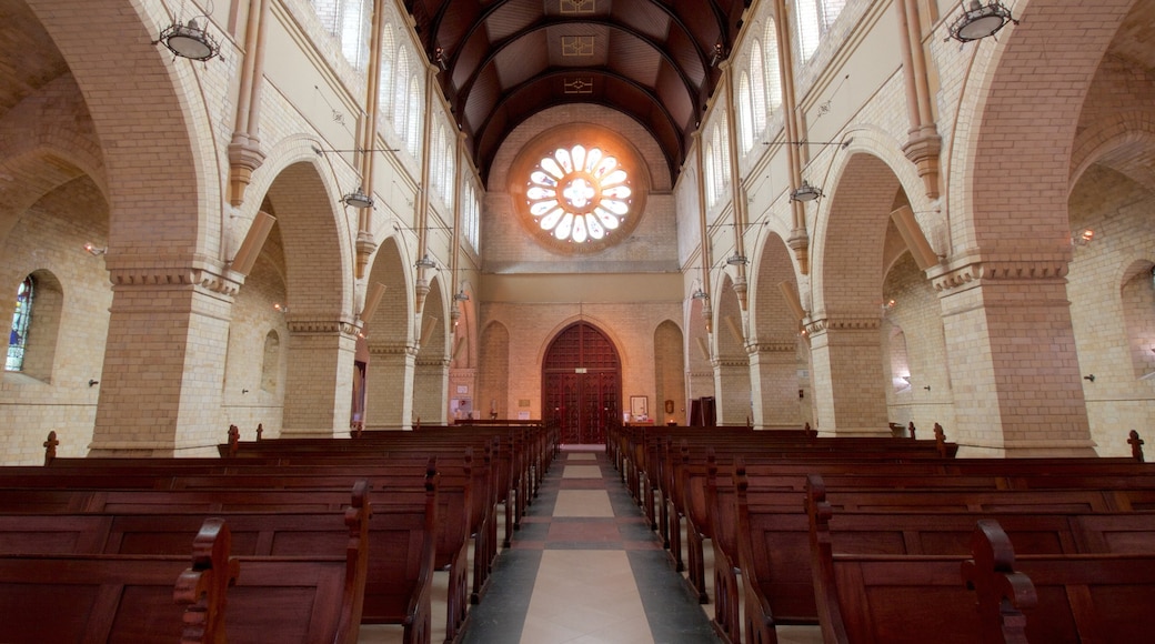 Newcastle showing interior views and a church or cathedral