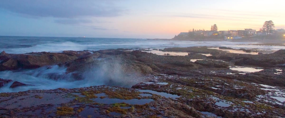 The Entrance showing rugged coastline