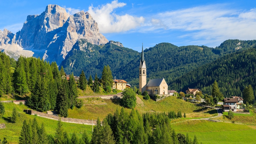 Alto Adige - South Tyrol featuring a small town or village, mountains and tranquil scenes