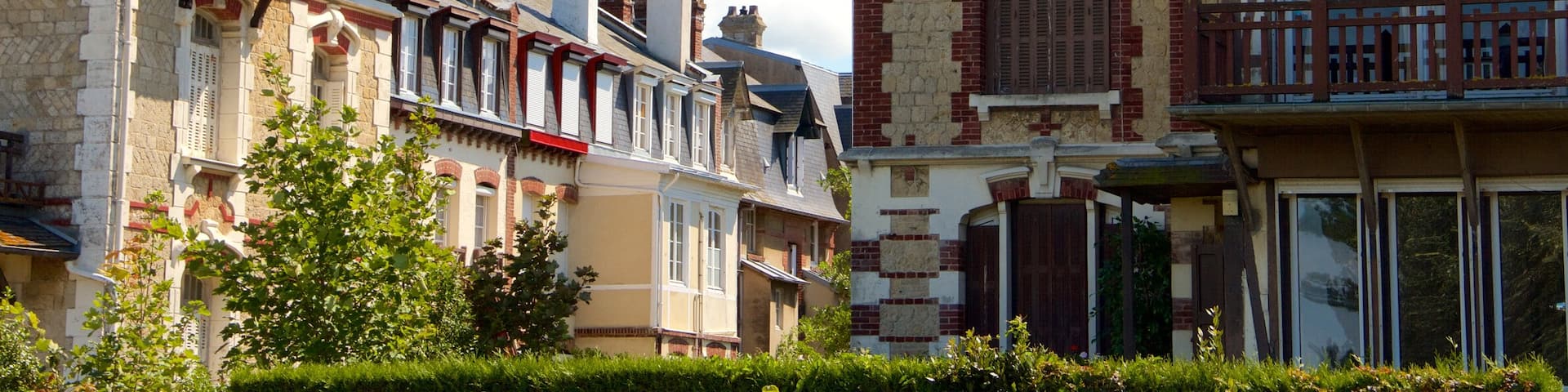 Deauville qui includes ville et patrimoine historique
