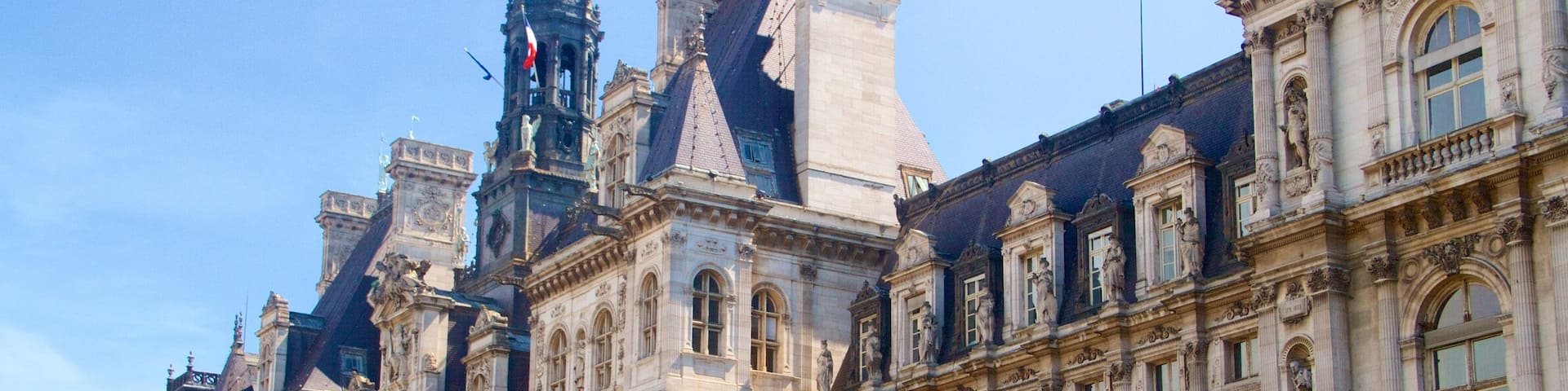 Hôtel de ville de Paris mettant en vedette patrimoine architectural et patrimoine historique
