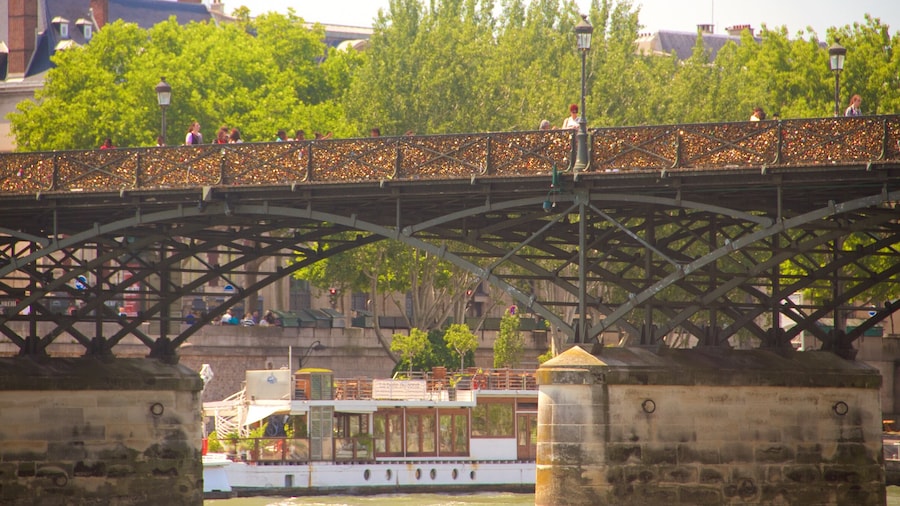 Pont des Arts showing a bridge and a river or creek