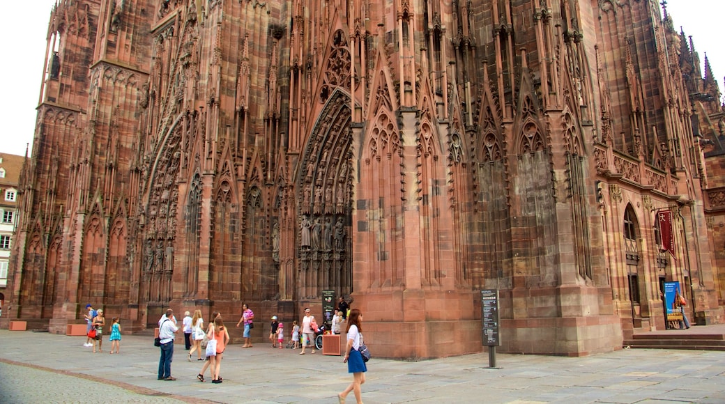 Catedral de Estrasburgo que incluye una iglesia o catedral, elementos del patrimonio y patrimonio de arquitectura