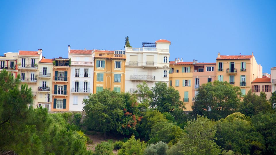 La Condamine-Châtelard montrant parc et ville