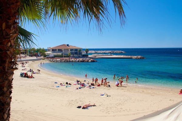 Plage de Toulon qui includes scènes tropicales et plage