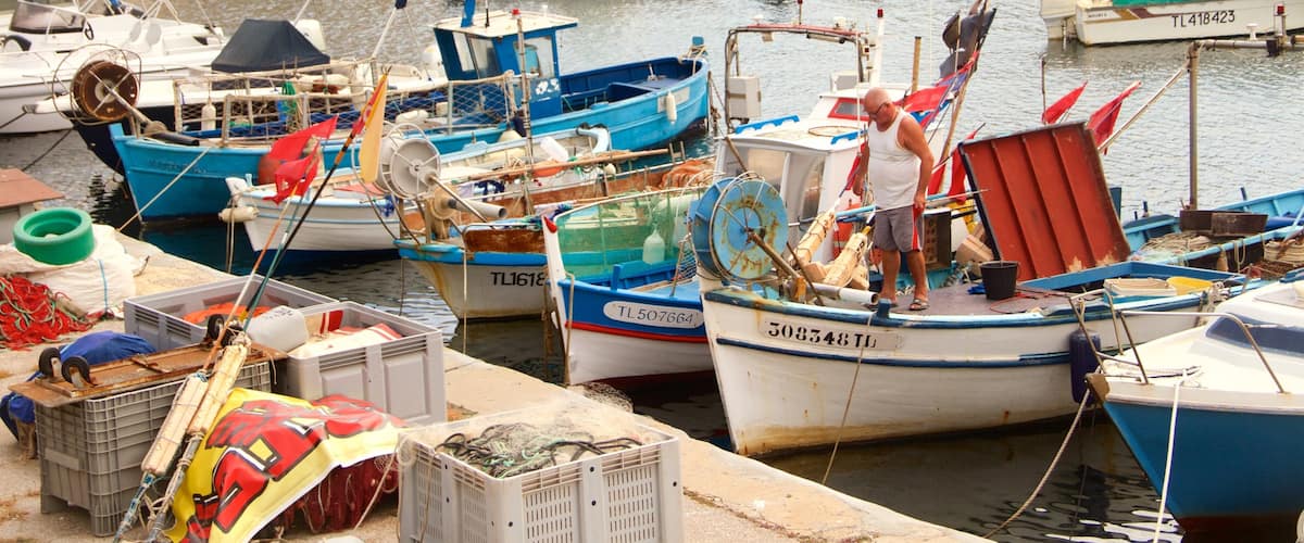 Le Mourillon qui includes marina