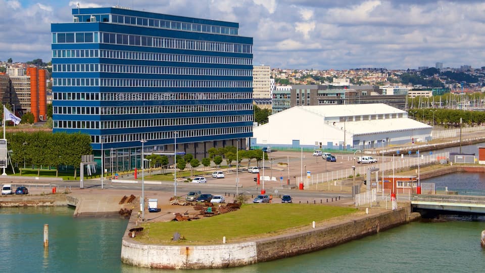 Le Havre inclusief een stad en een baai of haven
