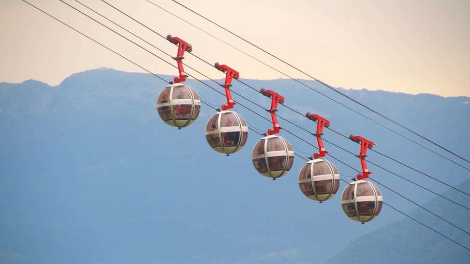 Grenoble-Bastille kabelwagen bevat een gondel