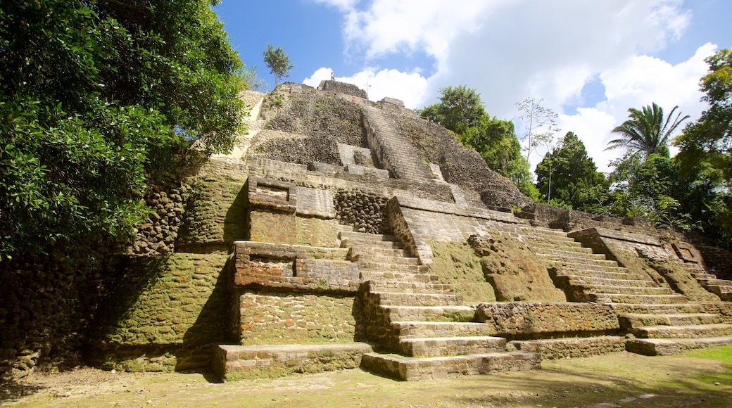 Lamanai que incluye cultura indígena y elementos del patrimonio