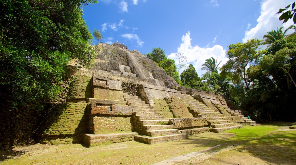 Lamanai mostrando cultura indígena y elementos del patrimonio