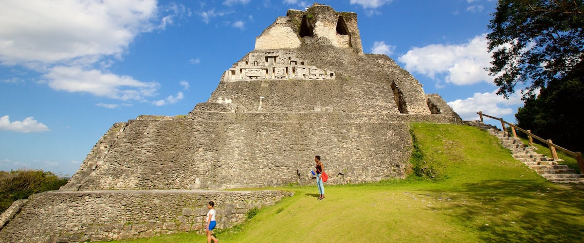 Xunantunich showing indigenous culture and heritage elements