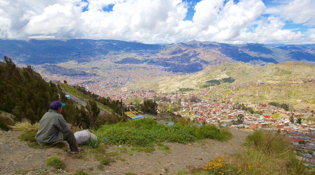 La Paz mettant en vedette scènes tranquilles et ville