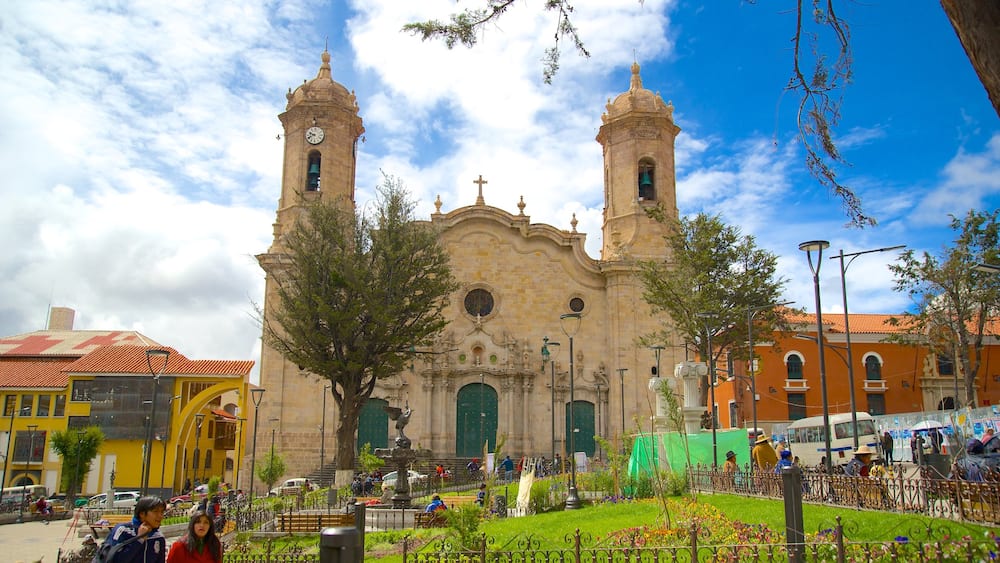 Potosi showing a garden and a city