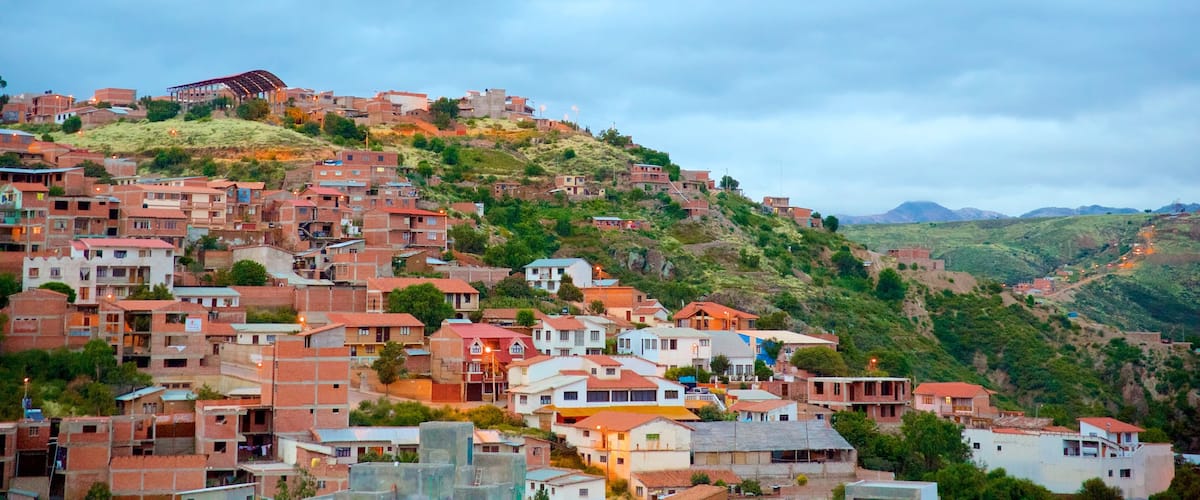 Sucre mostrando una ciudad y escenas tranquilas