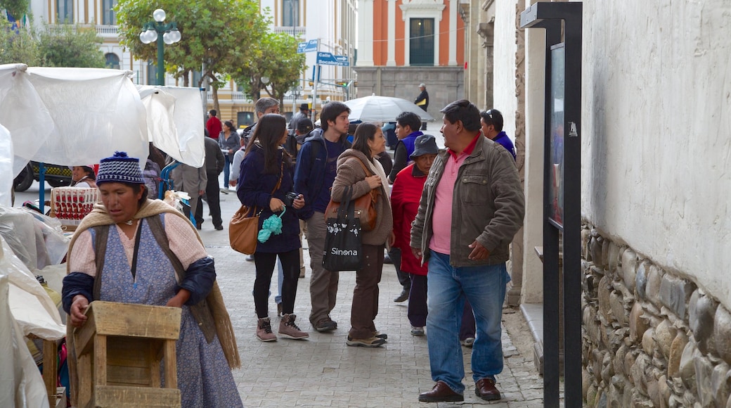 La Paz as well as a small group of people