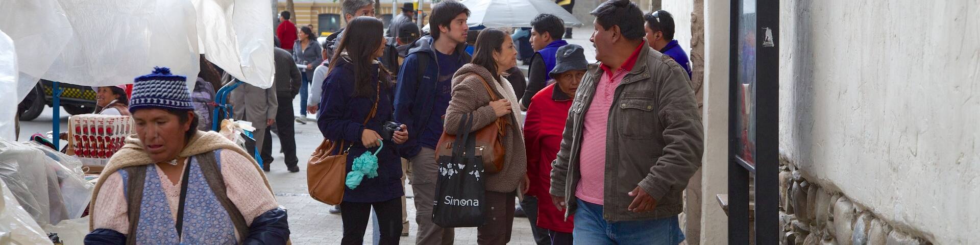 La Paz as well as a small group of people