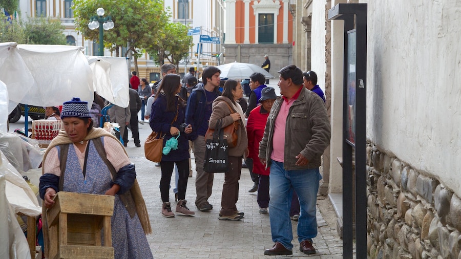La Paz as well as a small group of people