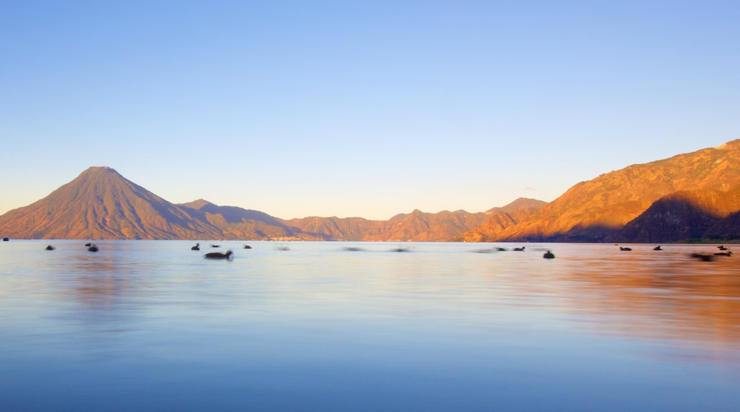 San Pedro La Laguna showing general coastal views and mountains