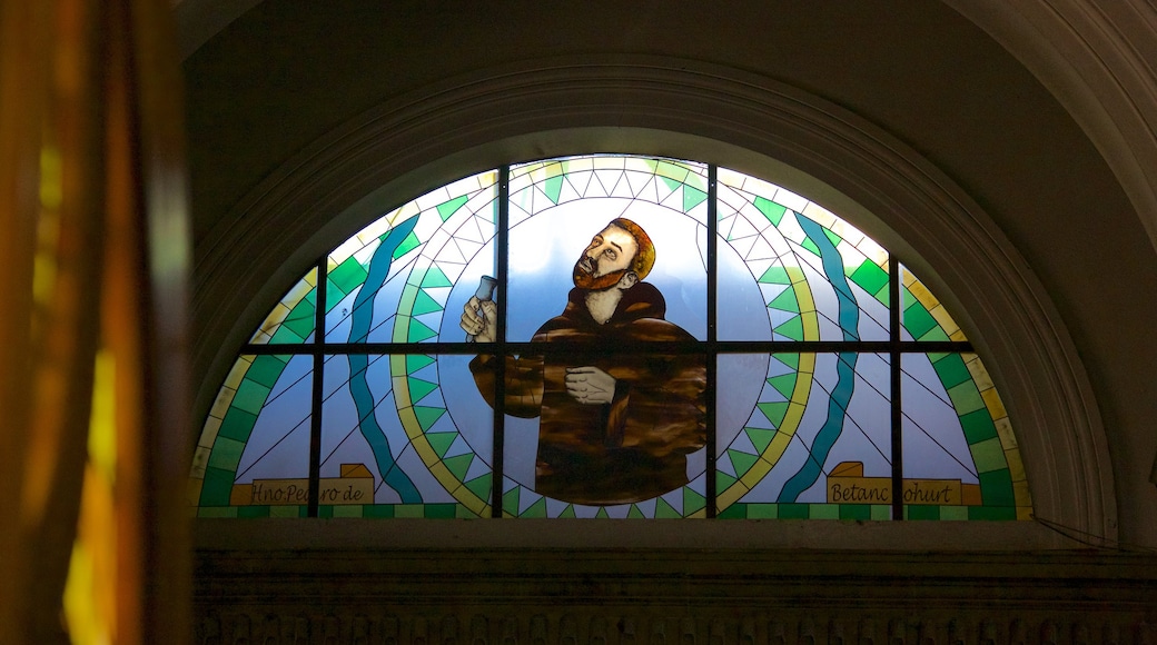 Quetzaltenango Cathedral featuring art and religious elements