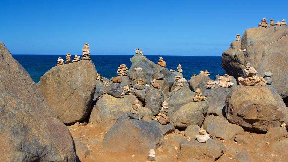 Natural Bridge - Boca Andicuri featuring general coastal views