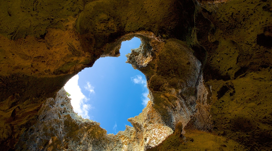 Parque Nacional Arikok mostrando cavernas