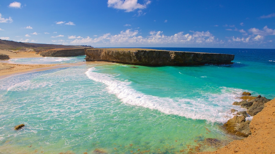 Parque Nacional de Arikok ofreciendo costa escarpada
