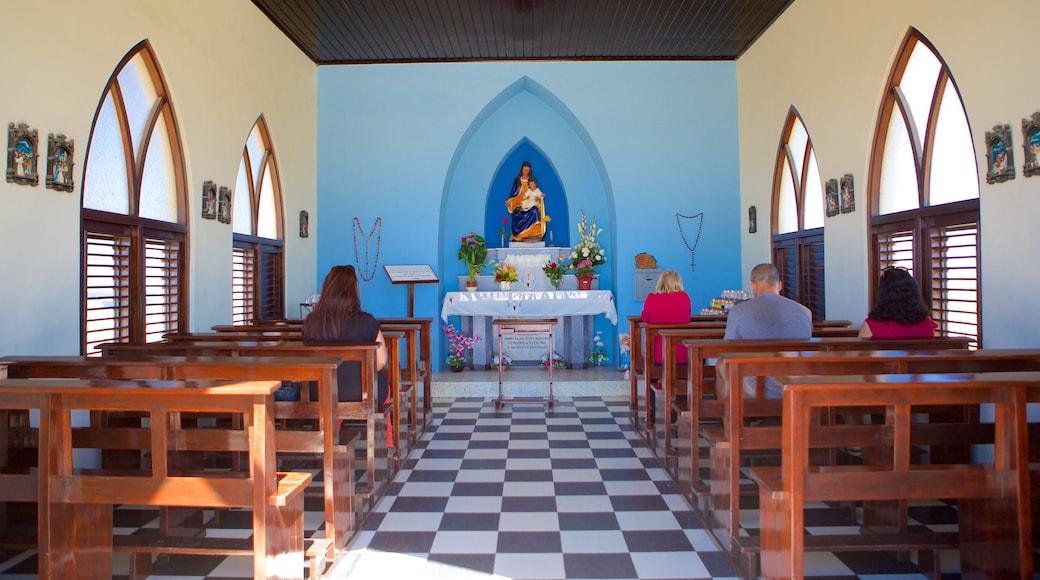 Alto Vista Chapel which includes a church or cathedral and interior views