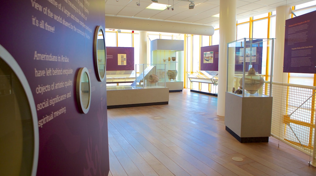 National Archaeological Museum Aruba which includes interior views