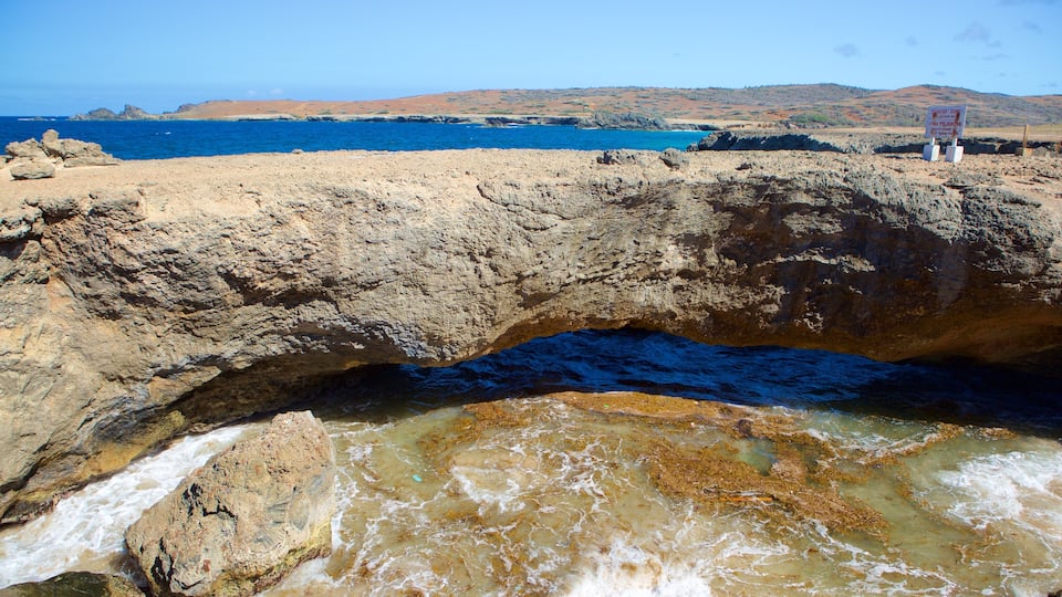 Natural Bridge - Boca Andicuri featuring general coastal views