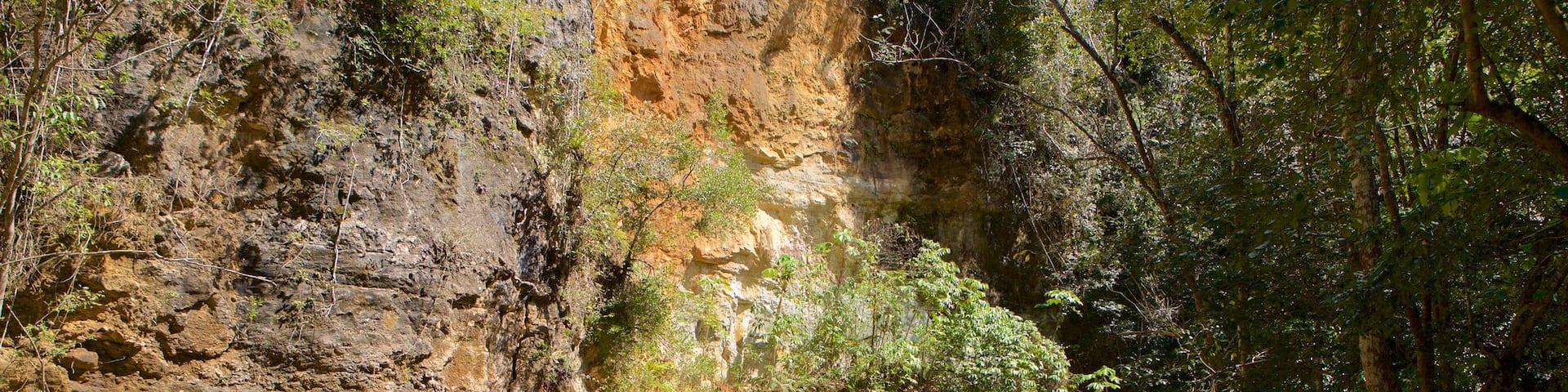 El Salto del LimĂłn qui includes gorge ou canyon et riviĂšre ou ruisseau