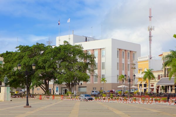 Alcázar de Colón das einen Stadt und Platz oder Plaza