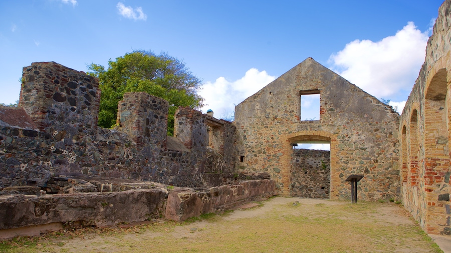 Annaberg Plantation featuring heritage elements and a ruin