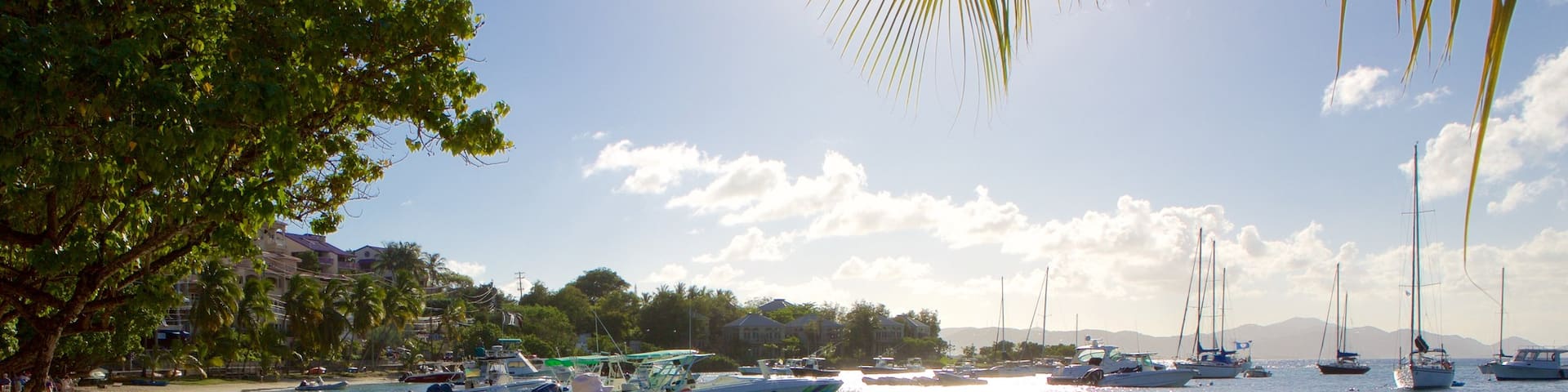 Cruz Bay das einen Bucht oder Hafen und Sandstrand
