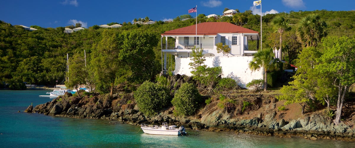 Cruz Bay featuring a bay or harbor