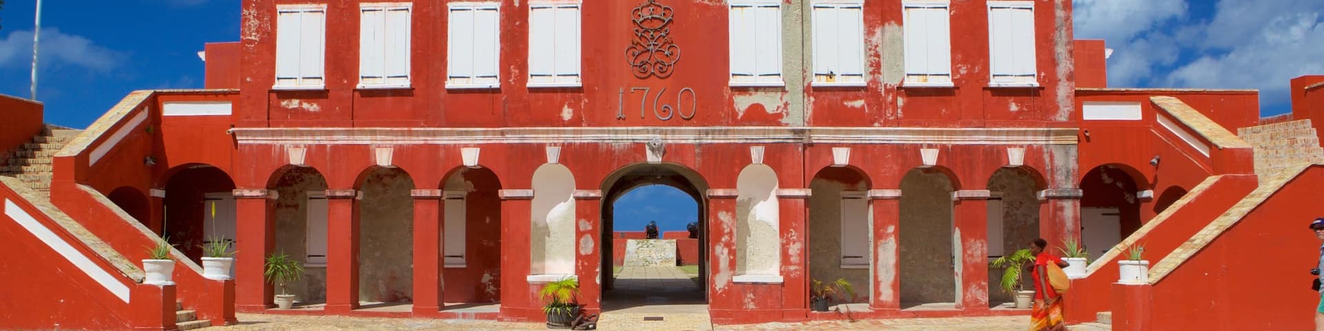 Fort Frederik showing heritage elements