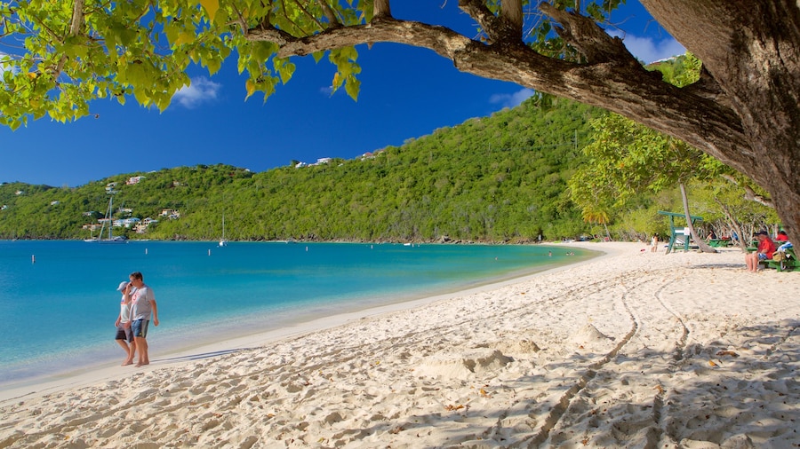 Magens Bay featuring a sandy beach